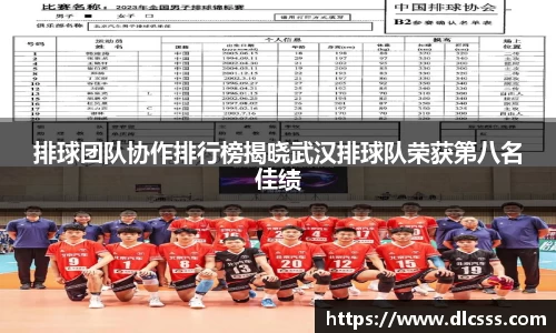 排球团队协作排行榜揭晓武汉排球队荣获第八名佳绩