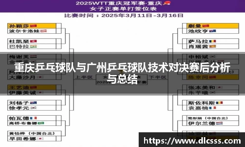 重庆乒乓球队与广州乒乓球队技术对决赛后分析与总结